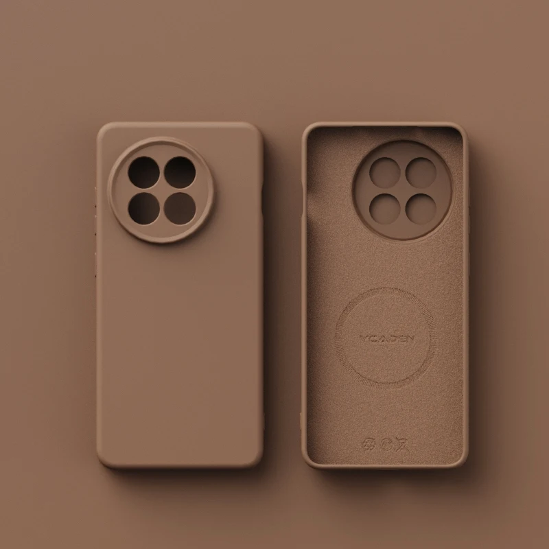 Magnetic Matte Soft Liquid Silicone Velvet Case with Mag-safe and Camera Protection