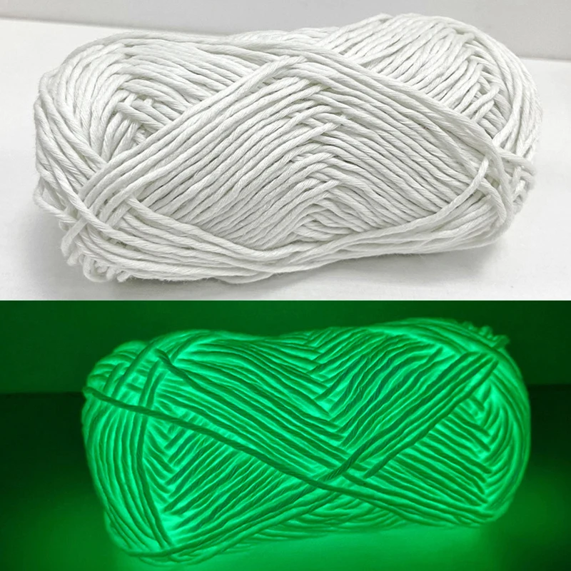 50g Novel Functional Yarn Glow In The Dark Luminous Yarn Hand Knitting Carpet Sweater Hat Wool Glowing Yarn Sewing Accessories 3