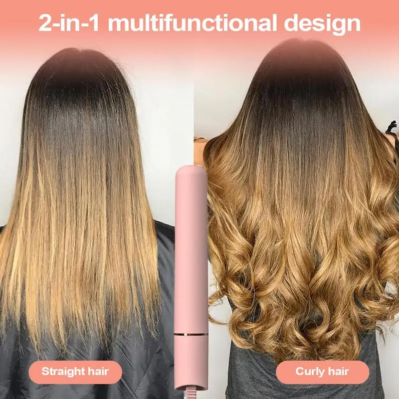 Hair Curling Iron Beach Waves Curler Portable Fast Heating Curling Wand Hair Curler And Straightener For Women