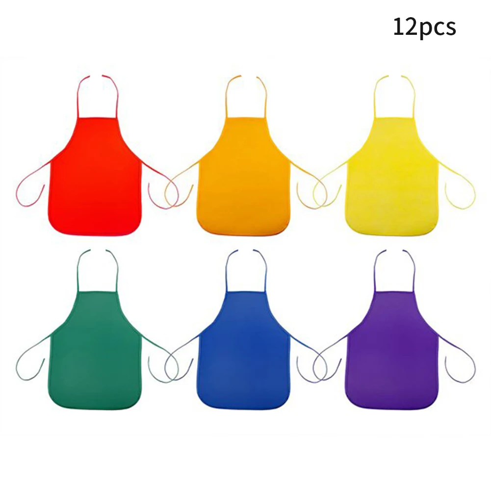 12pcs Kids Non-woven Fabric Apron 2