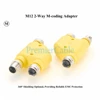 M12 M Code H Splitter Adapter 6 Cores (5+PE) Power Y Splitter M Coding Circular Connector For Actuators Sensors Automation 2