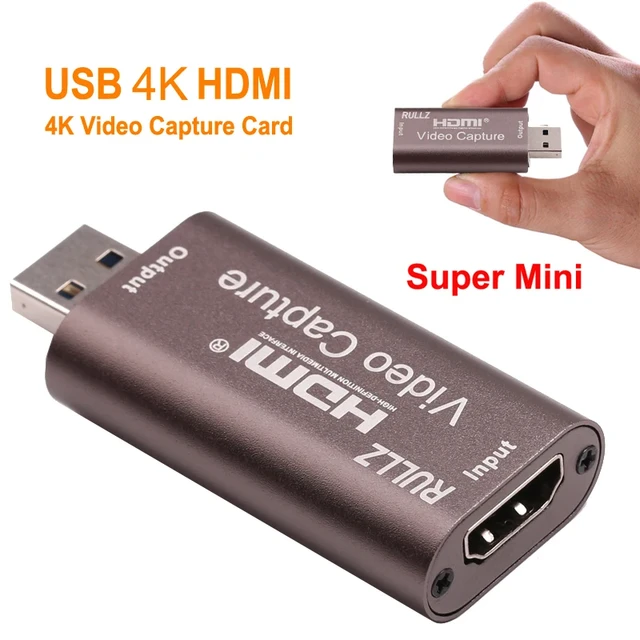 Rullz – Carte D'acquisition Audio Et Vidéo 4k, Hdmi Vers Usb 2.0