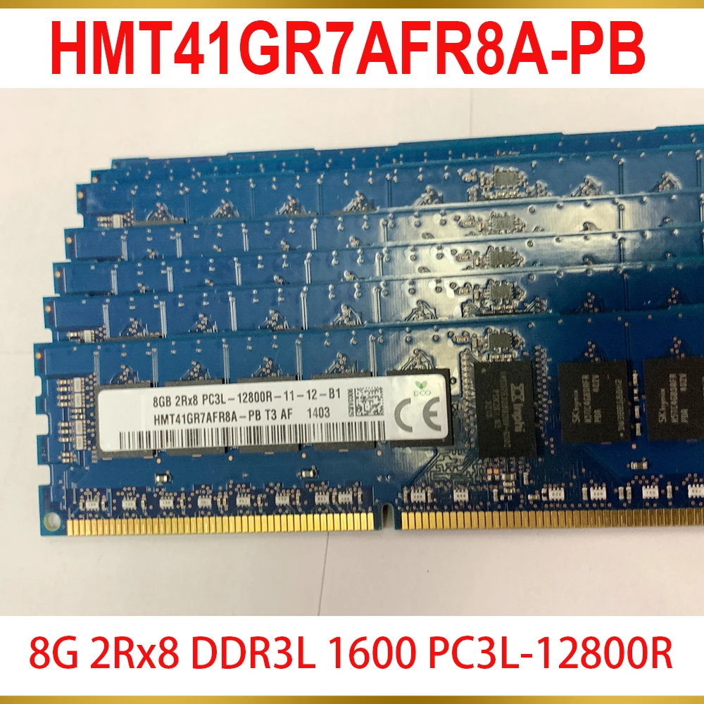1Pcs For SK Hynix RAM 8GB 8G 2Rx8 DDR3L 1600 PC3L-12800R HMT41GR7AFR8A-PB 2 1Pcs For SK Hynix RAM 8GB 8G 2Rx8 DDR3L 1600 PC3L 12800R HMT41GR7AFR8A PB