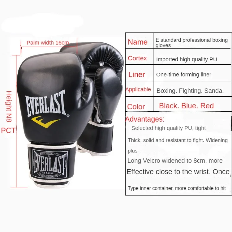 Luvas de Boxe Profissional para Crianças e Adultos, Treinamento Sanda, Combate Muay Thai, Sacos De Perfuração, Luvas De Boxe, Novo 4 undefined