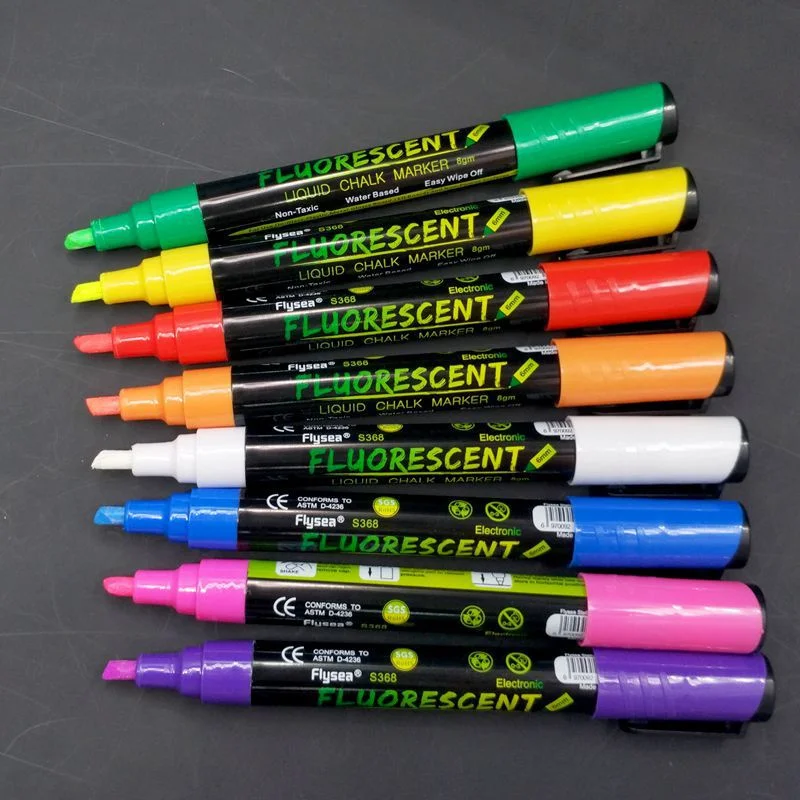 Beekeeping Tools Accessories LED Highlighter Marks Pen 8 Colors Queen Bee Marker Pen Honeybee Bevel Nib Marking Paintbrush