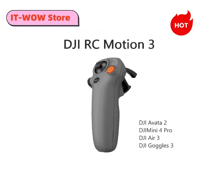 

DJI RC Motion 3 / DJI RC Motion 2 Provides Convenient and Responsive Control, for DJI Avata 2