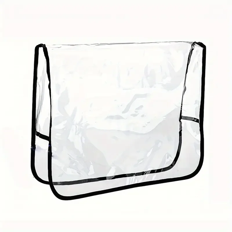 Transparent Plastic Chair Back Cover - Stain-Resistant and Universal Fit for Standard Chairs (Available in 1/3/5 Pack)