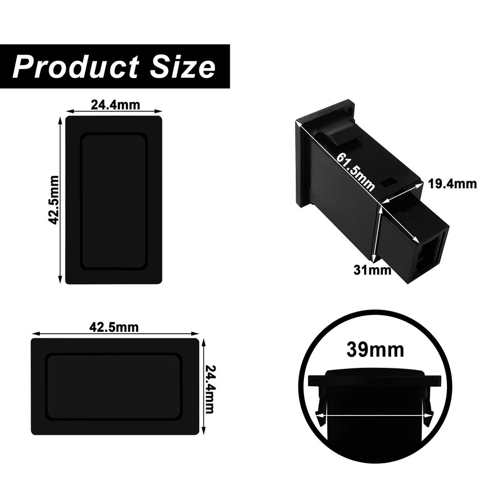 Nero - Kit Interruttori A Spinta Per Toyota Land Cruiser