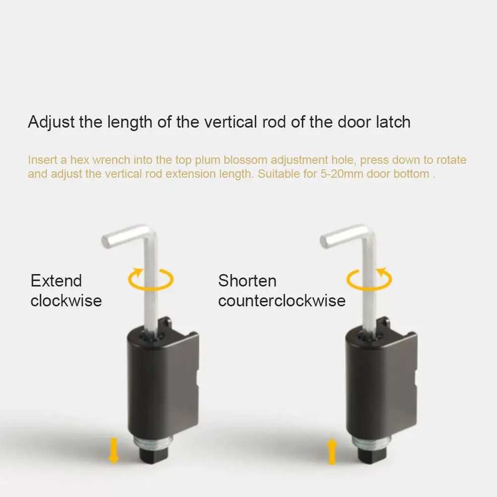 Adjustable Alloy Door Stop Punch-free Strong Magnetic Anti-collision Door Stopper Invisible Bathroom Floor Stop