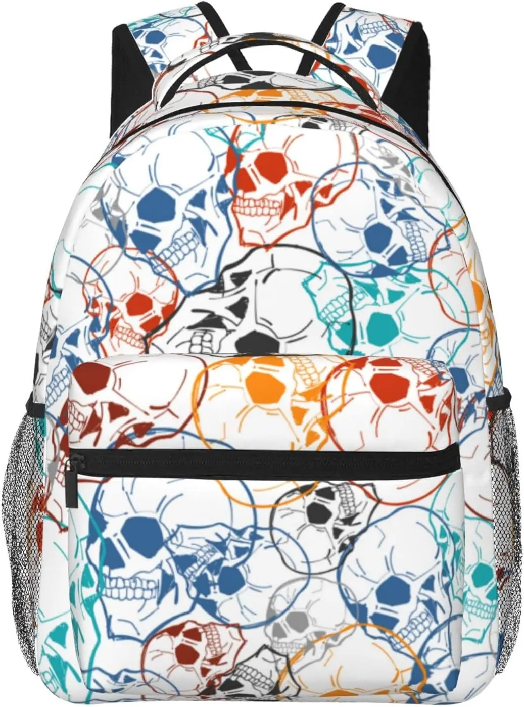 Skulls Lightweight Backpack for College, Travel, and Casual Use