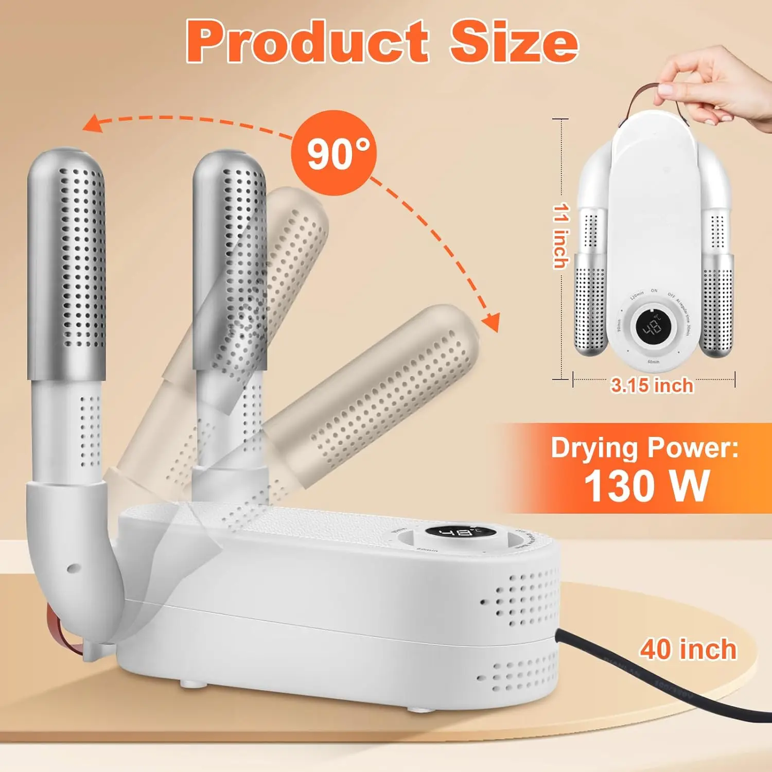 2025 New Boxing Glove Dryer,Boot Dryer & Boot Warmer , Foldable Design & Quick Drying Electric Punching Gloves Dryer 5