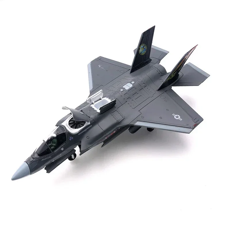ダイキャスト F35B F-35 戦闘機模型玩具 1/72 スケール軍事 USAF 海洋