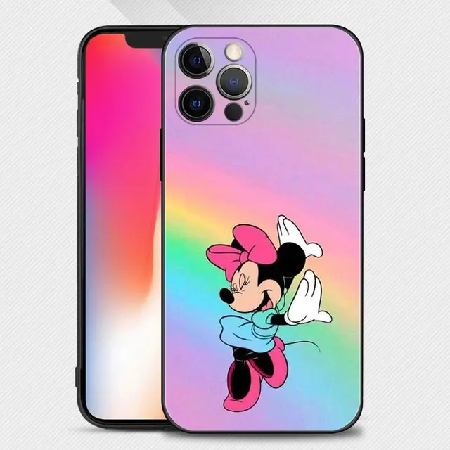 For iphone X XR XS MAX Cover Case Mickey Mouse Minne TPU Cute Cartoon  Pattern Funda Soft Case For iphone X XR xsmax Capa Fundas