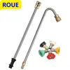 ROUE Angled Spray Lance, Under Chassis Wash Lance Compatible With Karcher K2 K3 K4 K5 K6 K7 Pressure Washer, Gutter Cleaning Kit 1