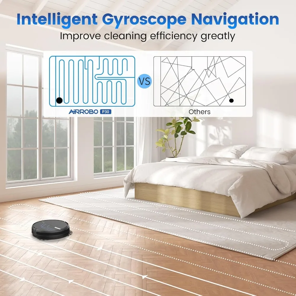 Commercial Washing Robots, 3000Pa Suction Power Wi-Fi/App/Alexa, Self-Charging Robotic Vacuum, Wash Robots, Robot Vacuum and Mop