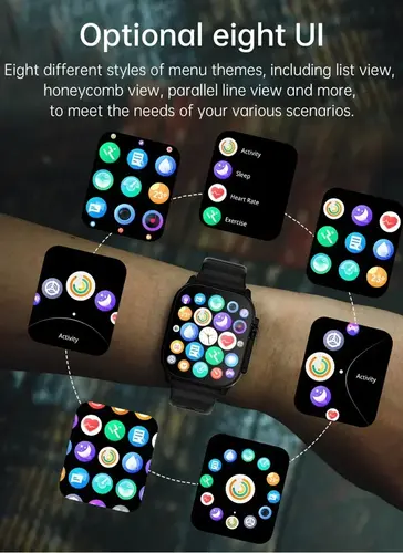 LAXASFIT Smartwatch Bluetooth Talk Smartwatch Message Alert Heart Rate Monitor Sports Watch for Android IOS Men Women - Image 2