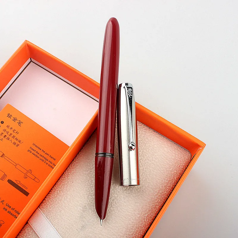 Jinhao 51A Fountain Pen 0.38mm Ink Pens Penna Stilografica Transparent Pen Suitable For Students Practice Office Writing 3