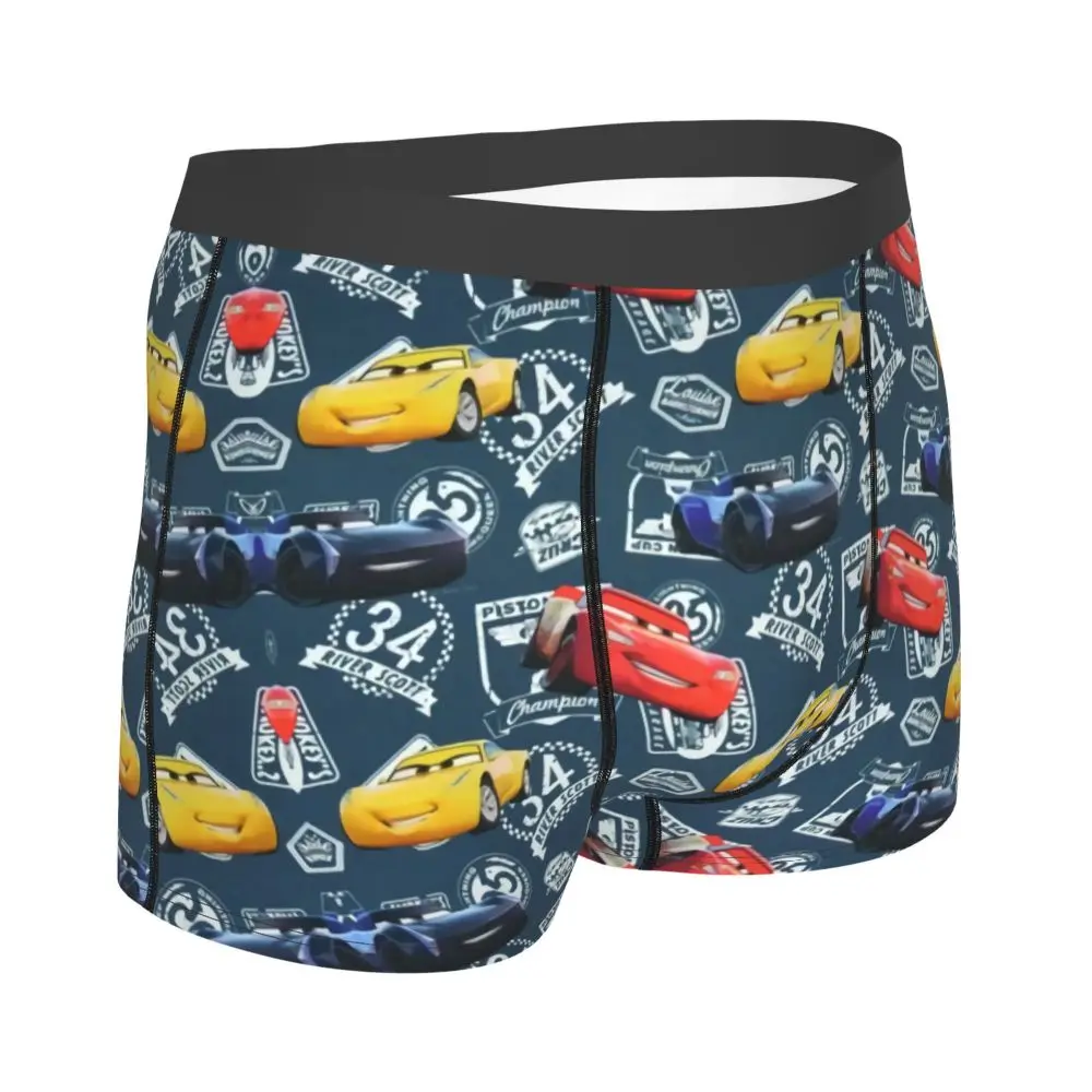Custom Lightning McQueen Car Collage Boxers Shorts Men's Briefs Underwear Cool Underpants