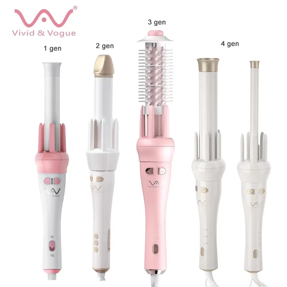 Vivid & Vogue 2 3 4Gen Automatic Hair Curler Ceramic Curling Iron 13mm 28mm 32mm