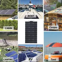 Solar Panel Solar cell Panneaux solaires à cellules monocrystallines, 100W, 200W 400W 600W 1000W 120W capacité 12/24 V, 2-4-10 unités  Solar Panels, pour alimentation de Yacht, véhicule, navire à vapeur  Solar Panels 6