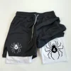 Anime Hunter x Hunter Performance Shorts for Men Breathable Spider Gym Shorts Summer Sports Fitness Workout Jogging Short Pants 1