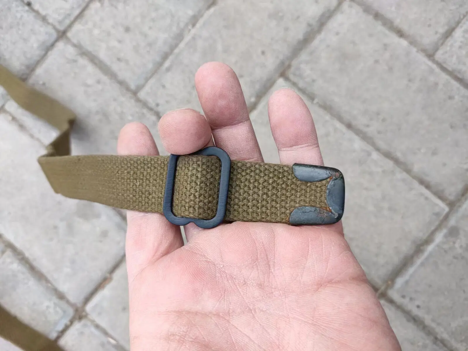 Genuine Original OLD WW2 US ARMY M1 CARBINE RIFLE ARMY BODY SHOULDER SLING