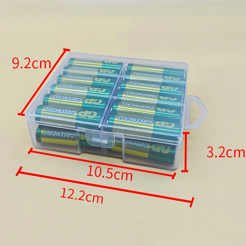 Battery Storage Box 1pc Plastic Organizer Hardware Accessories Clear Divider Cover For AA Batteries