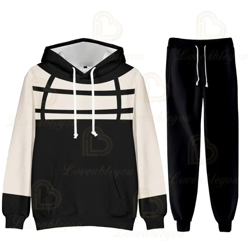 Hot Sale SPY&times;FAMILY Hoodies Sweatpants 2 Pieces Suits Anime Long Sleeve Swaetshirts with Hoody Children Sweater Tracksuits