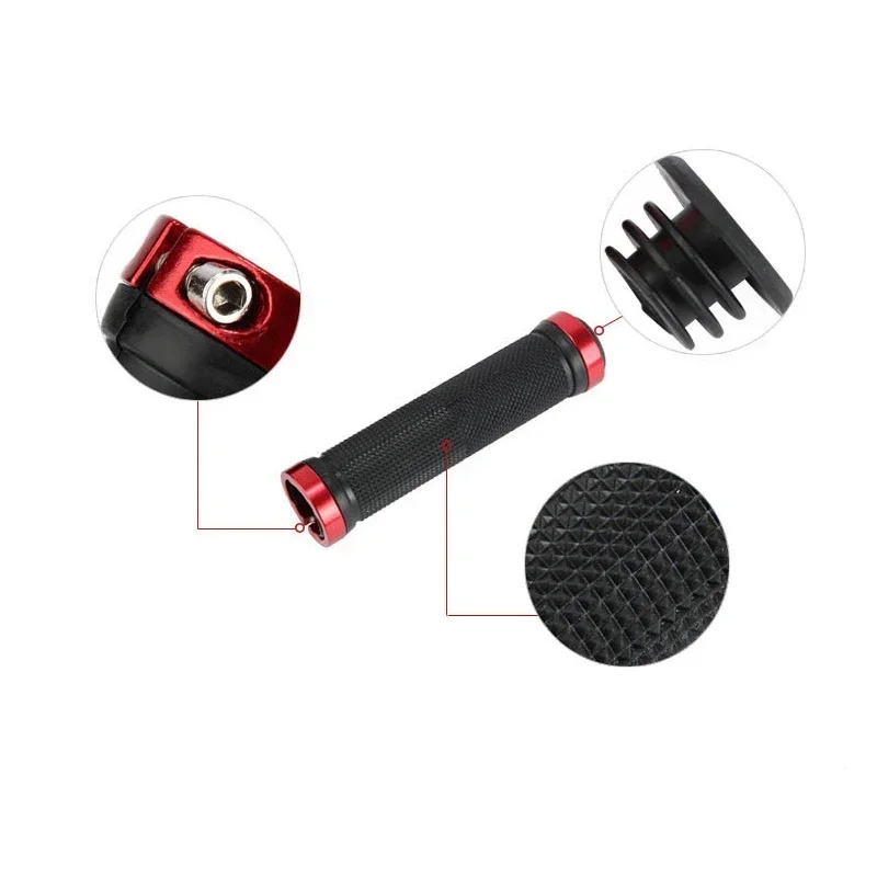 Bicycle Handlebar Grips 2pcs/1 Pair Mountain Road Cycling Bike Bicycle MTB Handlebar Cover Grips Smooth Soft Rubber Anti-slip Handle Grip Lock Bar End