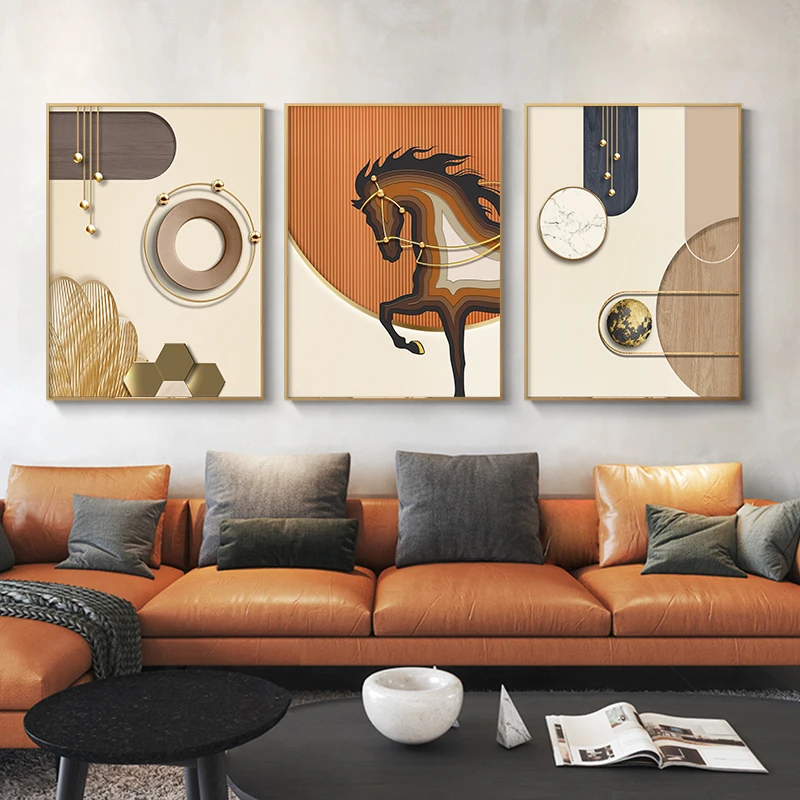 

Abstract Animal Painting Canvas Art Print Posters Minimalist Pictures Wall Home Decoration painting for living room bedroom