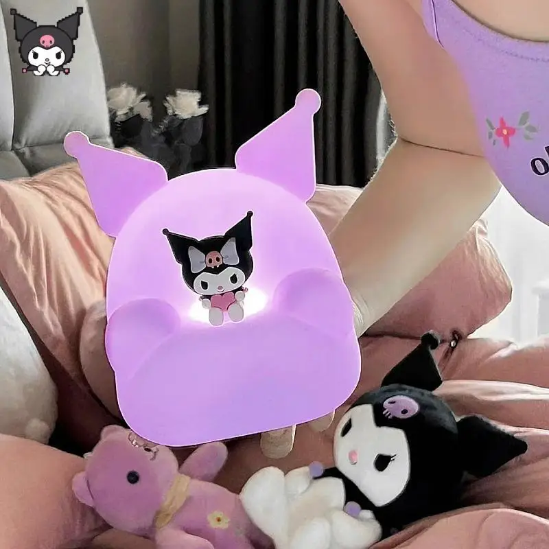 

Sanrio Kuromi диван Pat светильник Ночная лампа с дистанционным управлением силиконовая лампа прикроватная лампа креативный подарок лампа для сна домашнее украшение