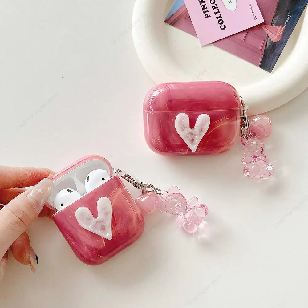 For AirPods Pro 2 Case IMD Pink Sweet Love Funda For Airpods 3 Pro 2 1 Pro2  Earphone Cases Coque For iPhone Airpod Accessories