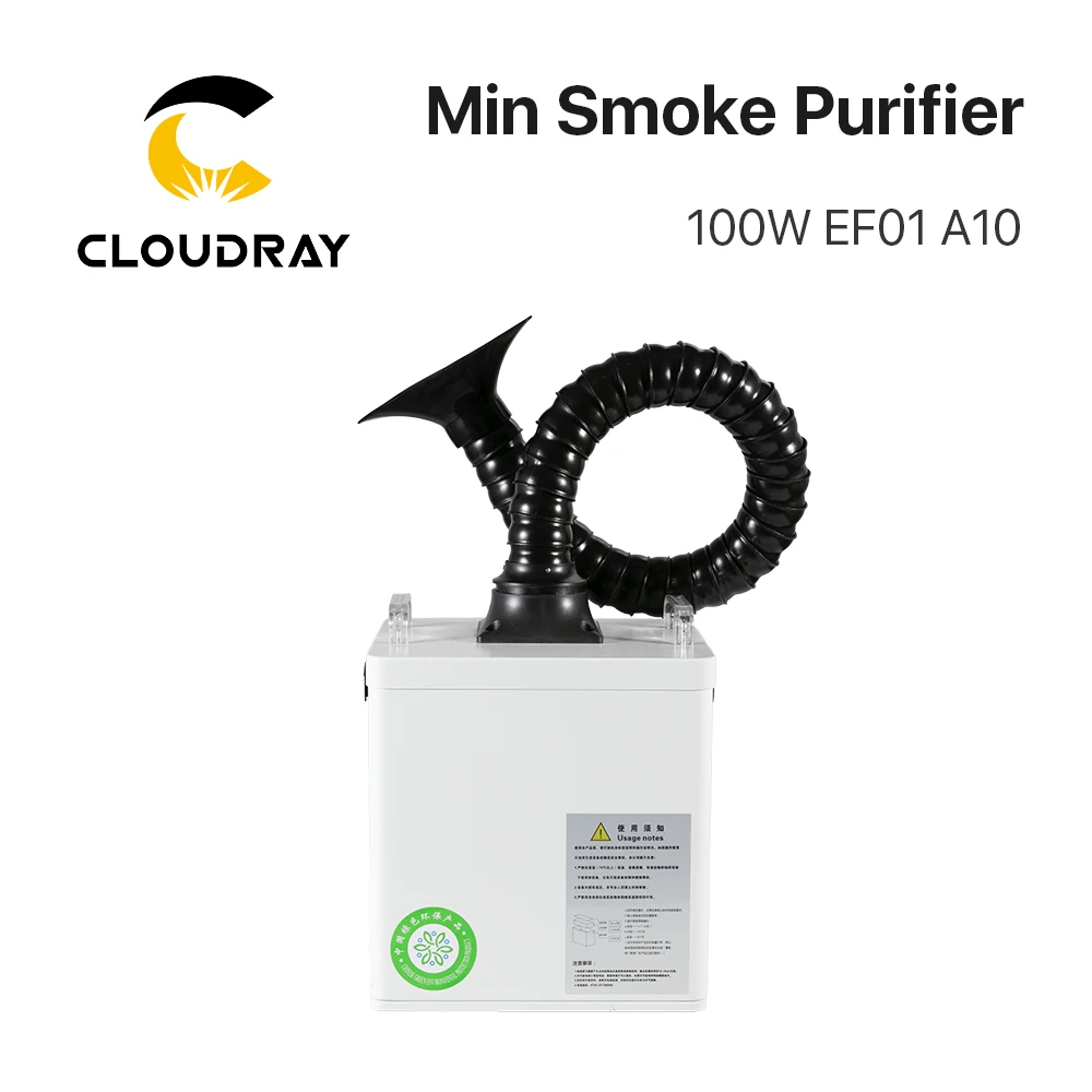 Cloudray 100W Mini Smoke Purifier High Efficient for Smoke Extraction on Laser Cutting and Marking Process 20 pcs cones soccer practice mini marking cup small traffic football classroom numbered