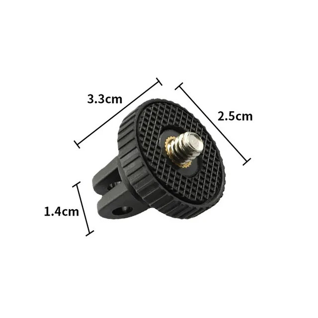 Adaptateur de trépied à vis de 1/4 pouces, support de montage rotatif à 360 degrés pour Go Pro 13 12 11 10 9 Insta 360 X5 X4 DJI OSMO 360, accessoires de caméra 3