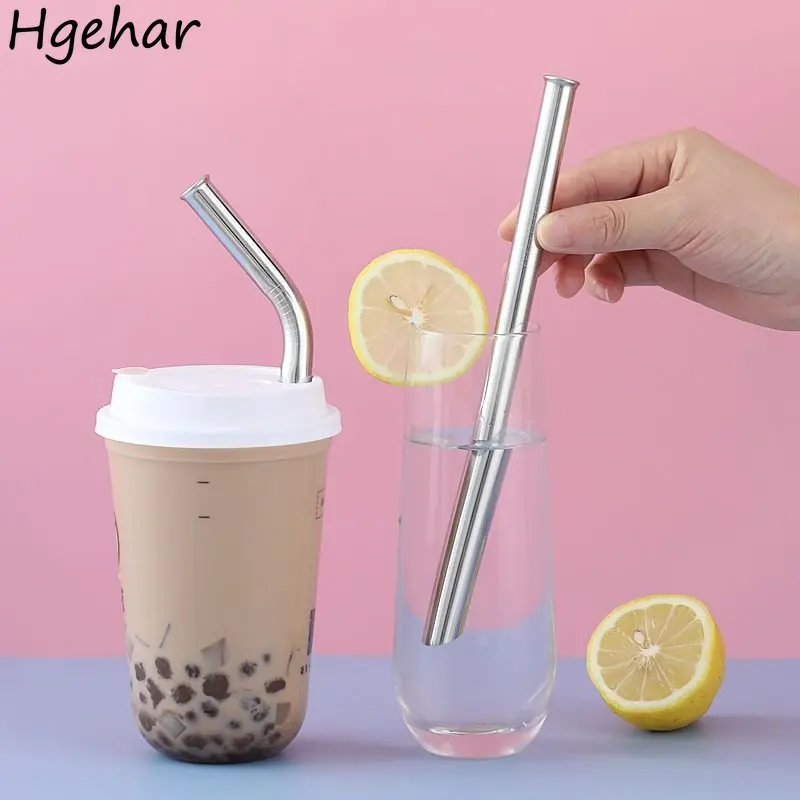 Stainless Steel Reusable Straw Portable Bubble Tea Straws Eco friendly