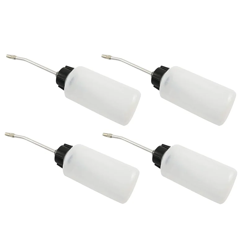 Sewing Machine Oiler, 120Ml Oil Dispenser With Long Angled Spout,Screw On Cap Extended Spout Oil Bottle 4Pcs