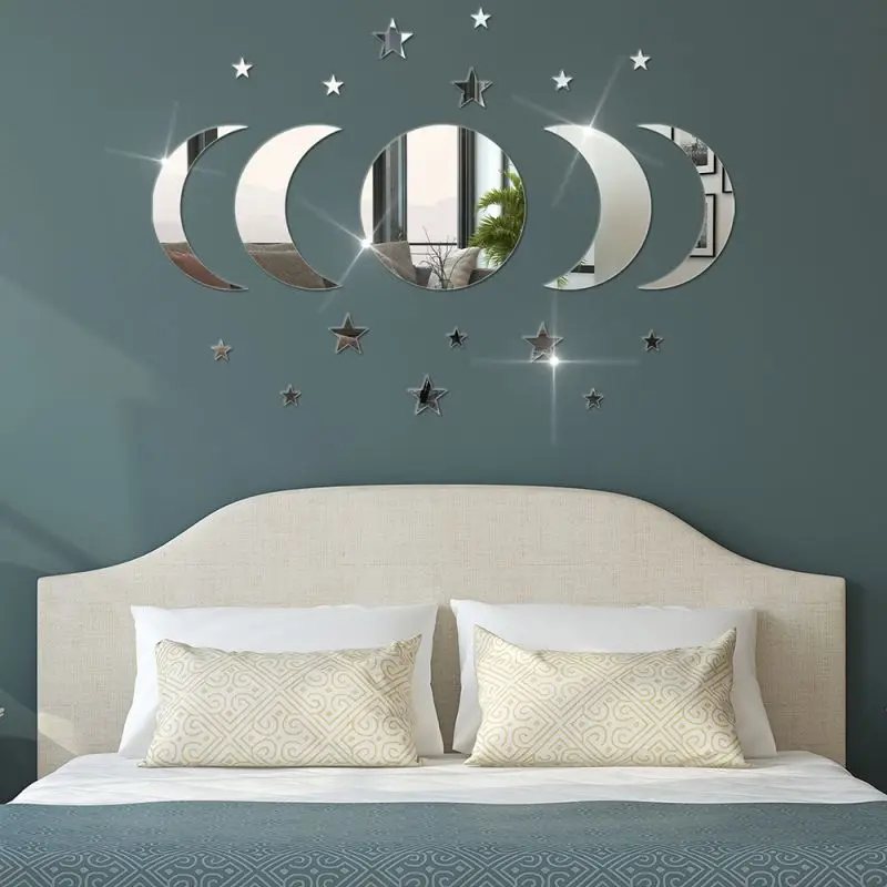 Acrylic Star & Moon Wall Stickers 4