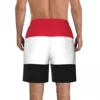 2025 Summer Polyester SUDAN Country Flag 3D Printed Men's Board Shorts Beach Pocket Running Summer Pants 4