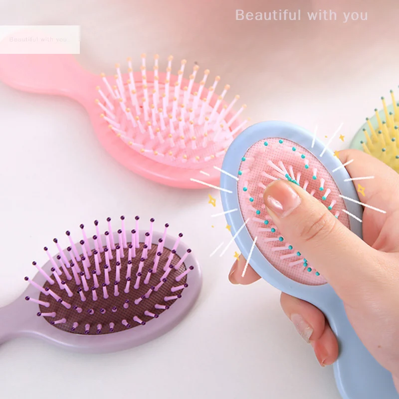 

1pc Air Bag Hair Comb Mini Head Massager Anti Static Styling Accessories Wet and Dry Portable Children Girl Hair Brush Comb