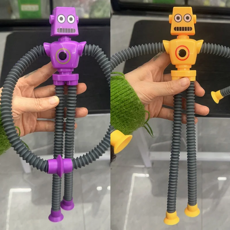 Ventouse télescopique en forme de robot, jouet à presser anti-stress, tube  commandé, girafe dos, décompression, 2 pièces par lot - AliExpress