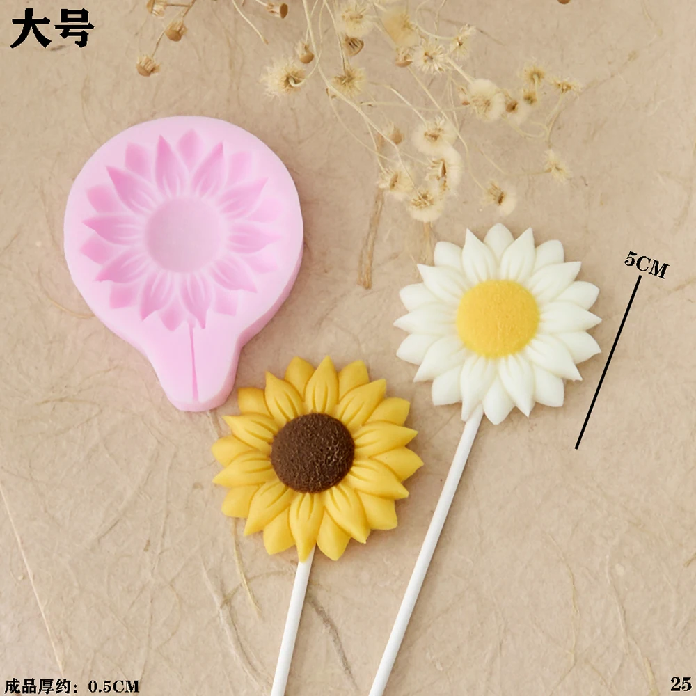 3d Flowers Cherry Blossoms Silicone Molds Daisies Five-petal Flowers Fondant Can