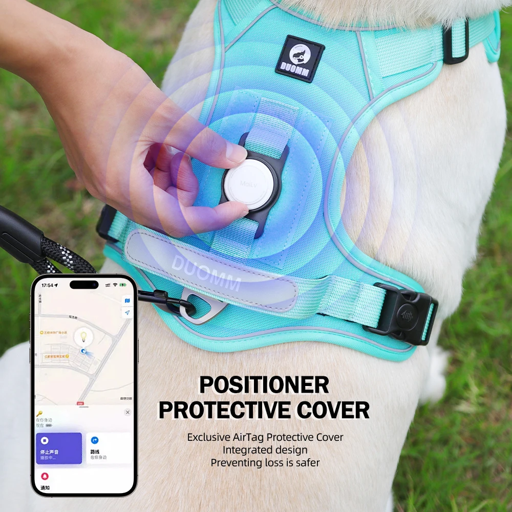 dog harness Anti Pull Reflective Escape Proof Tracker Chest Strap Breathable Adjustable for Large Medium Dogs