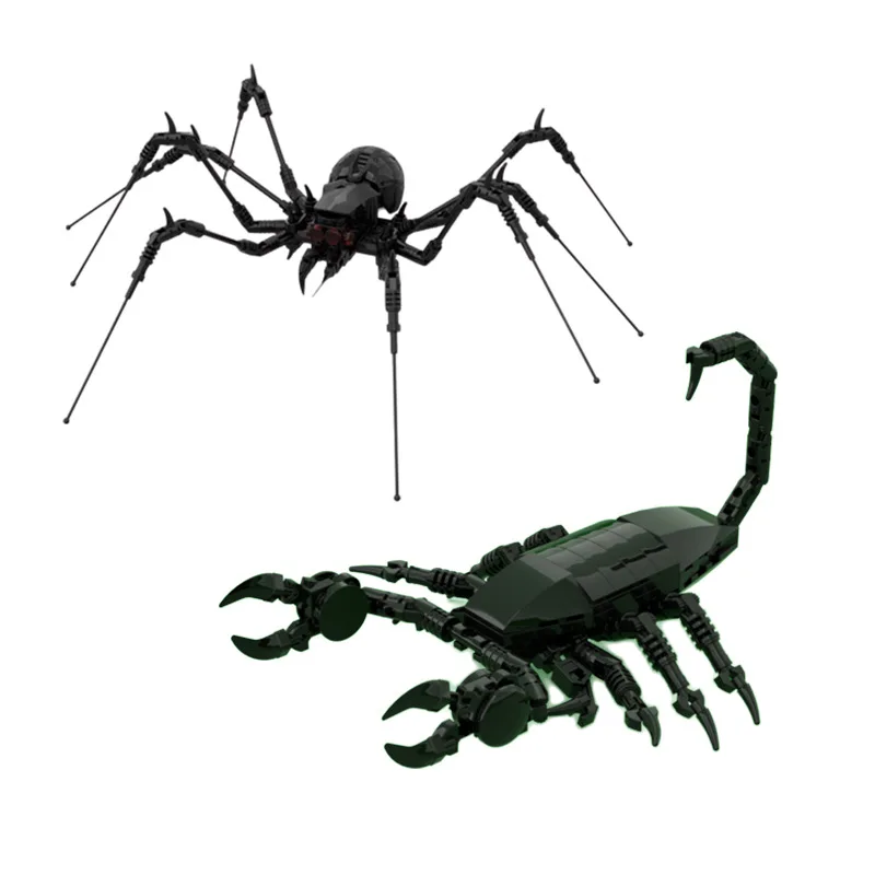 

Building Blocks Moc Spider Animal Black Scorpion Creative Fun Set Small Particles Assembled Children Adult Puzzle Toy Gift