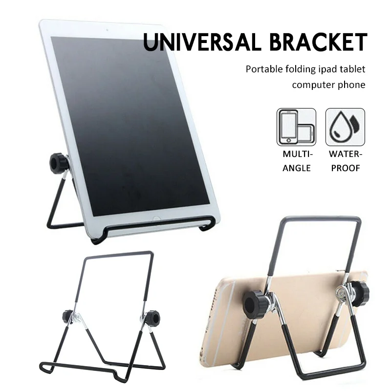 Universal Metal Tablet Holder For Samsung Tab S9 S8 Tablet Stand Mount Foldable Desk Flexible Phone Stand