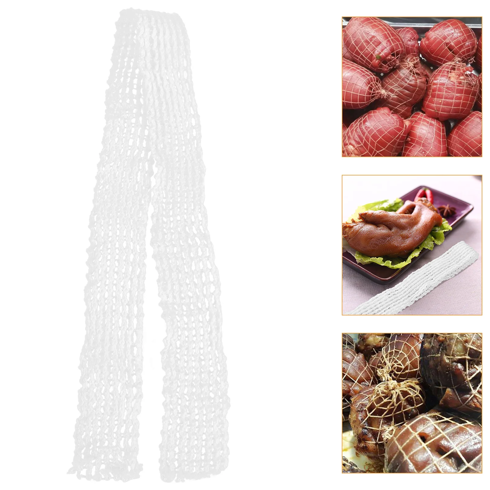 

Cabilock Barbecue Tools 4Pcs Meat Netting Roll Ham Sock Cotton Netting Meat Butcher Twine Net Meat Netting Roll Meat