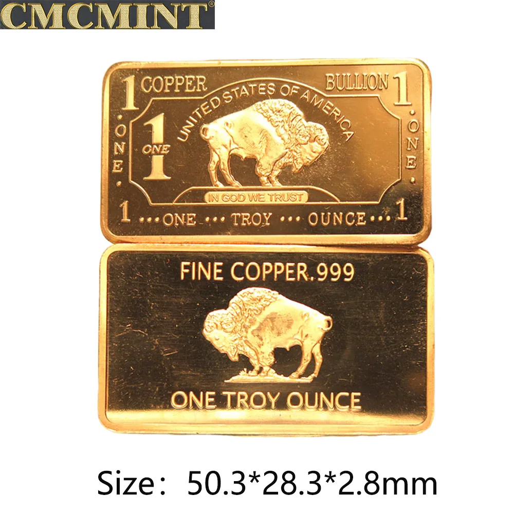  Unique Metals Titanium Bar w/COA - 1 oz One Troy Ounce .999  Pure Bullion Bar with Buffalo Design and Certificate of Authenticity :  Office Products