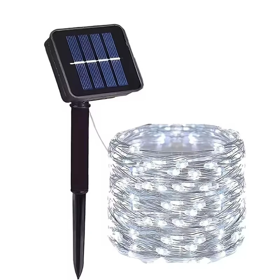 Solar-Powered Waterproof Fairy String Lights with 8 Modes