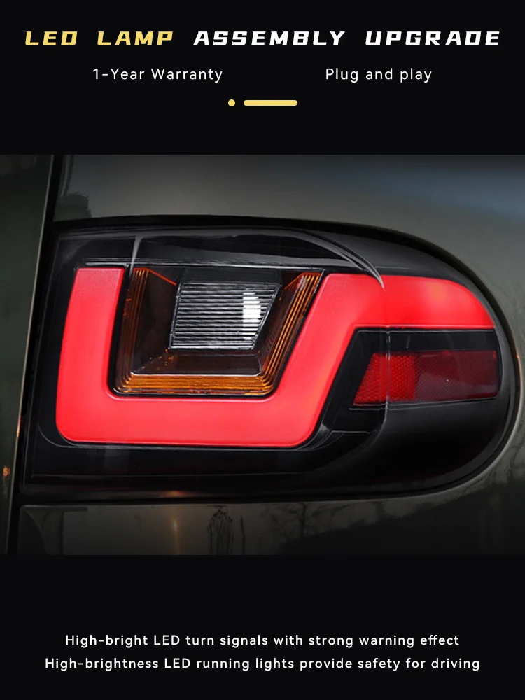 

Taillight For Toyota FJ Cruiser 2007-2020 Kluger LED Lights Assembly Upgrade New Design Projector Lens DRL Bi Xenon Accessories