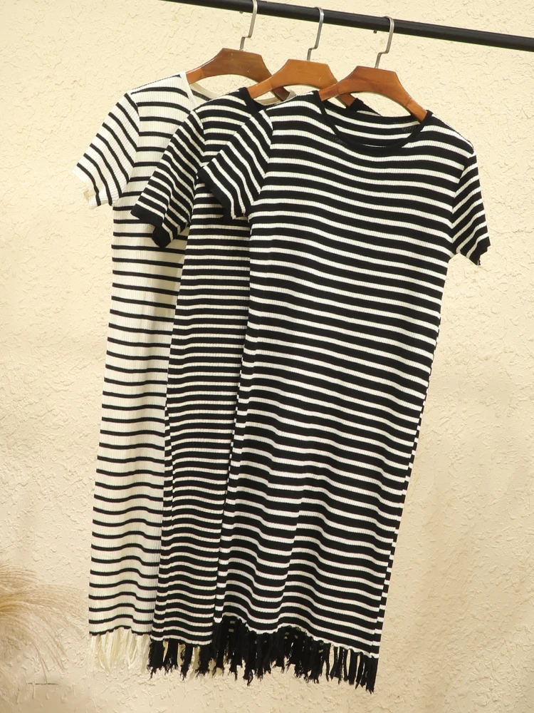 

Sweater Dresses Ladies Tight Dress Knitted 2024 Robe Clothes Clothing Korean Fashion Elegant Women Black Casual Vintage Pregnant