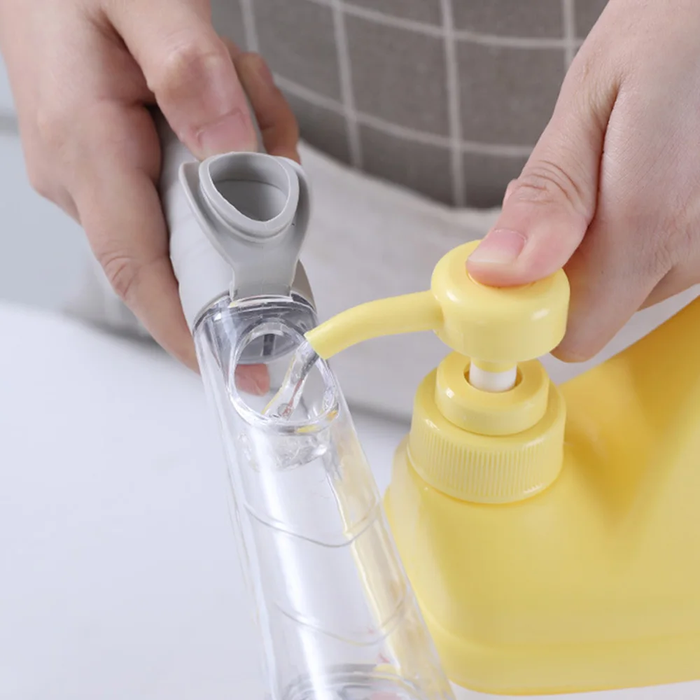 Kitchen Cleaning Tools Long Handle Dish Brush Liquid Soap Dispenser Cleaner Dish Scrubber Brush Dishwashing Sponge Pot Wash Wipe